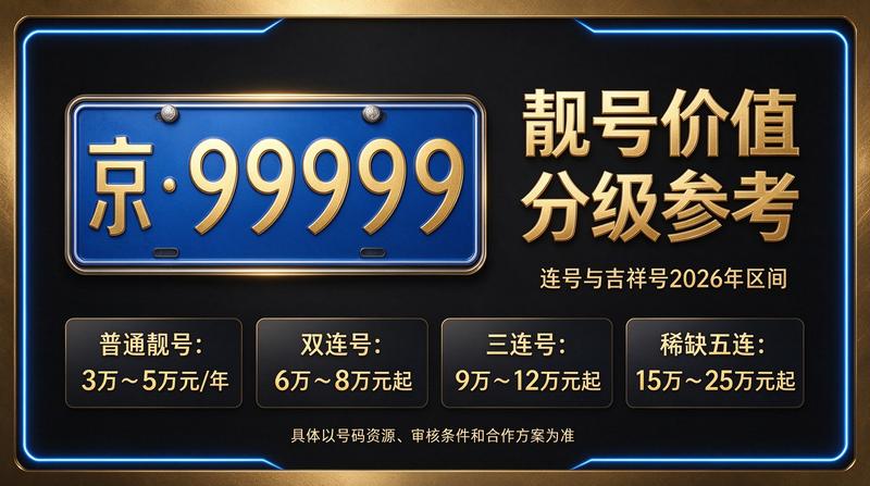 京牌指标价格示意图